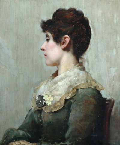 Retrato de perfil de uma mulher de Albert Starling